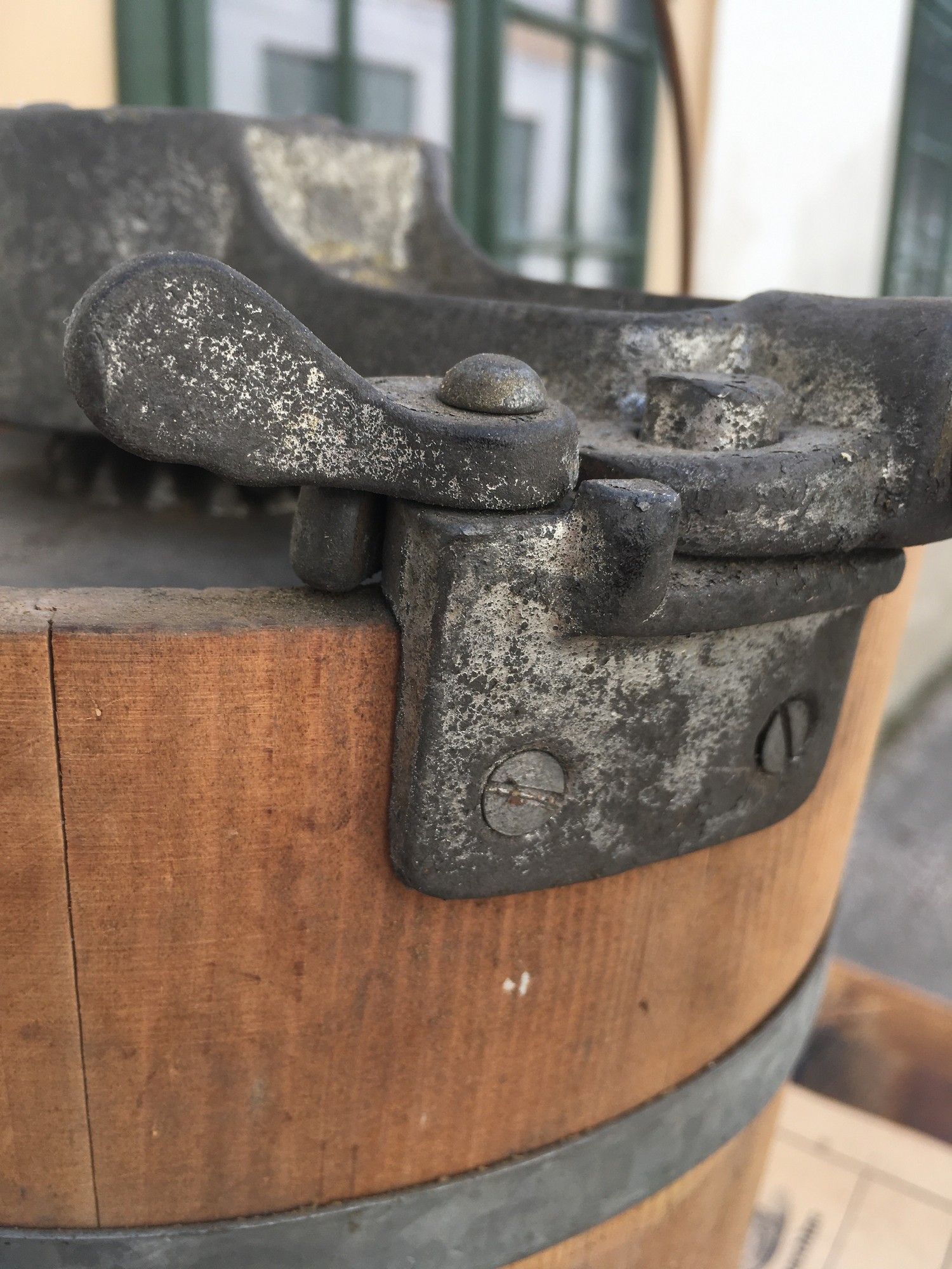 Eismaschine Holzeimer