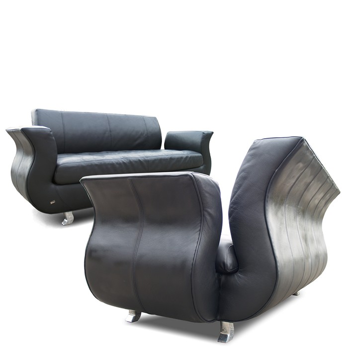 BRETZ Sofa LEDERSOFA * Top-Zustand * 3-Sitzer Leder Moon Bretz Sofa Moon Leder