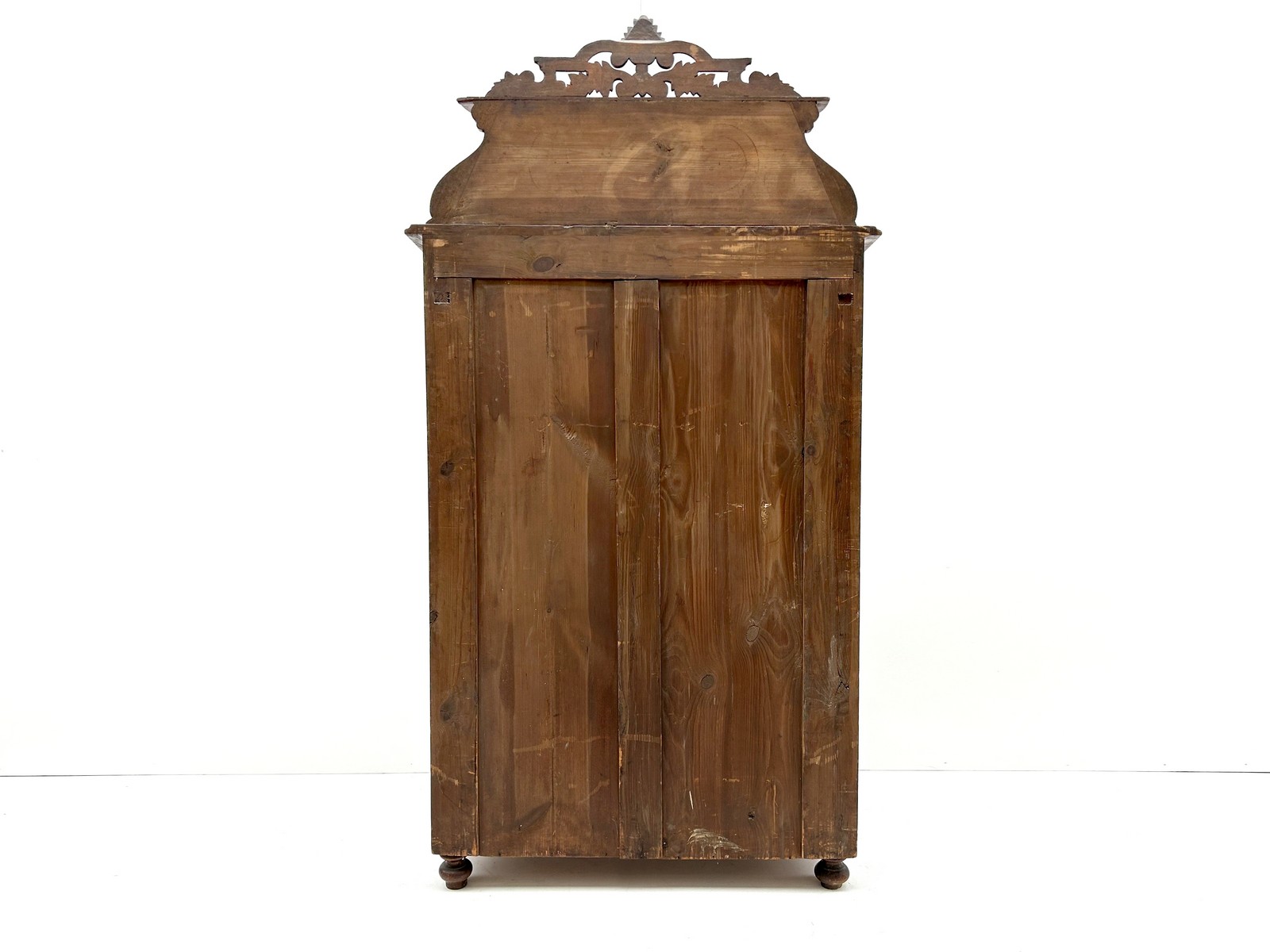 Spätbiedermeier Vertiko Halbschrank ca. 1860 mit Aufsatz antik