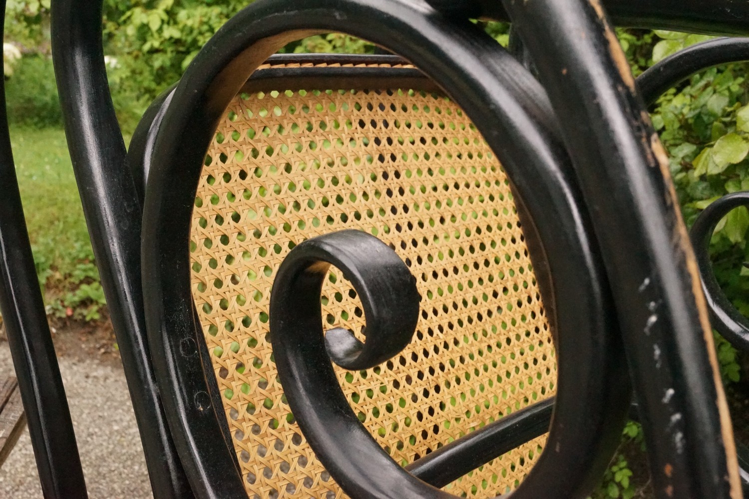 Thonet Schaukelstuhl schwarz Bugholz Schaukelsessel Original