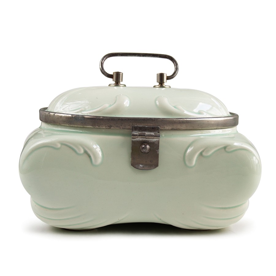 antike Keramikdose Keksdose