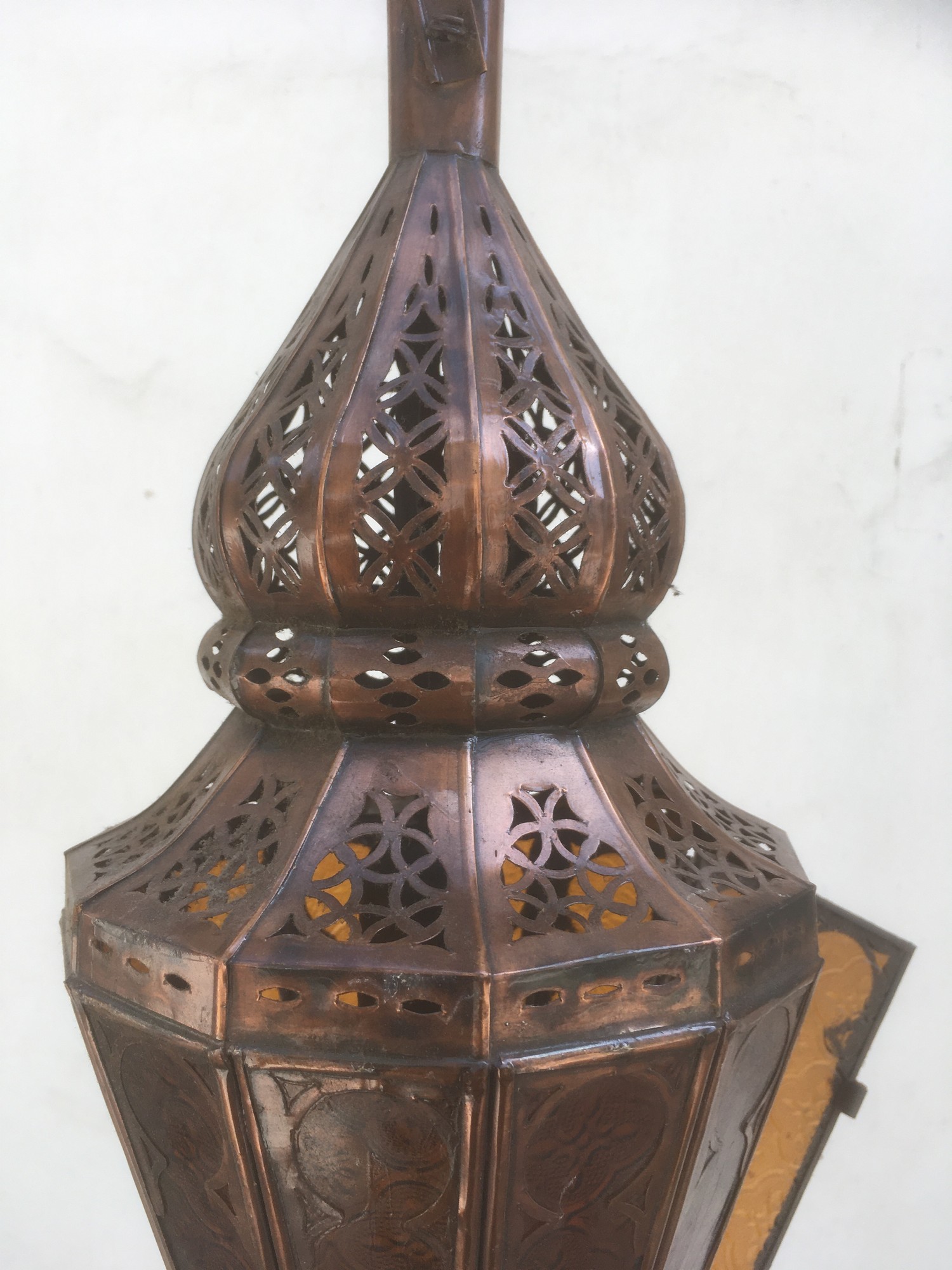 Leuchter Luster Orient Gläser Kupfer Laterne Tiffany Marokko