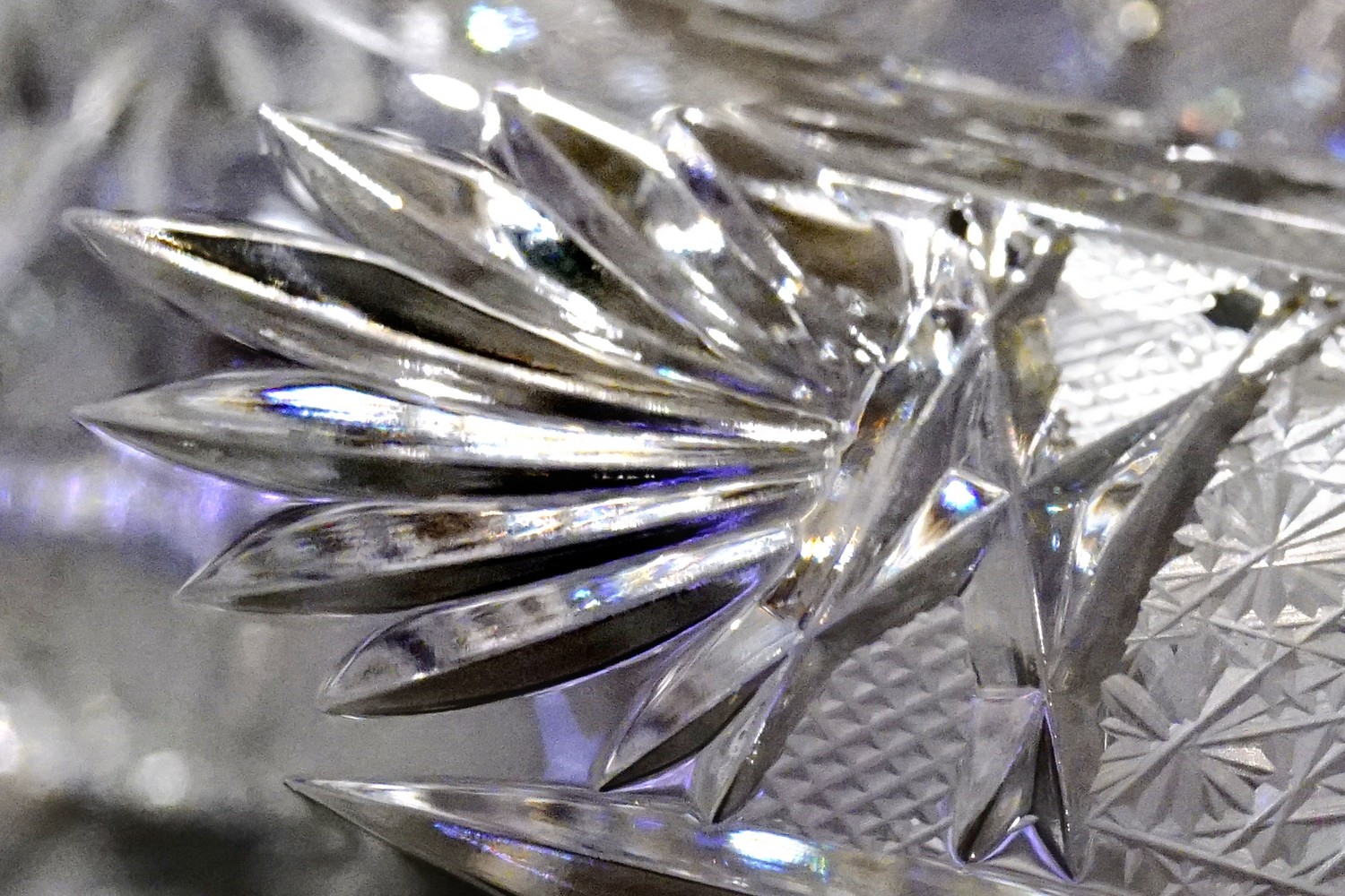 Bleikristall Gläser geschliffen Wassergläser Waffel Raute Schliff Bier Vintage neuwertig