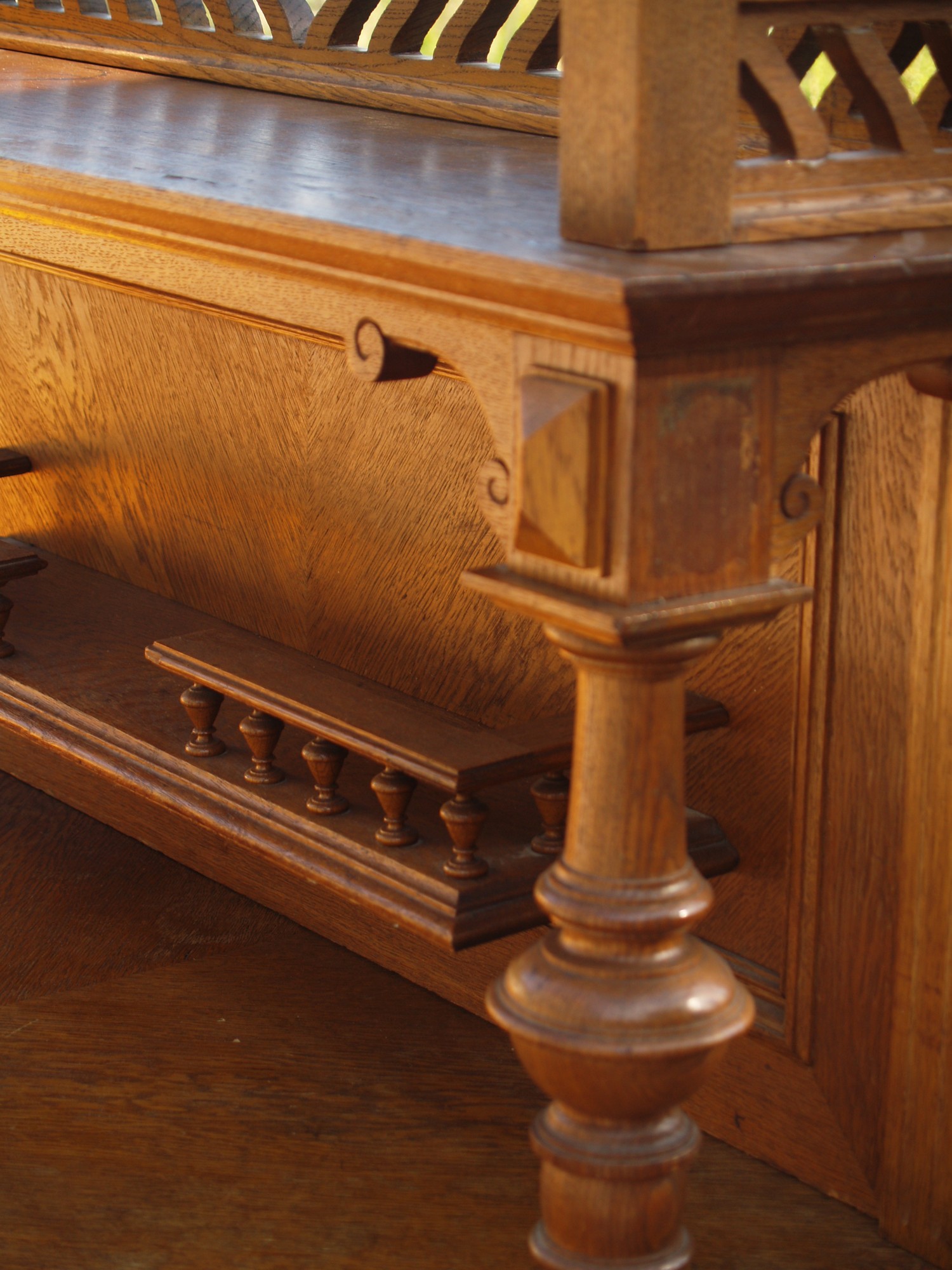 Buffet Schrank Anrichte Möbel antik Regal Holz Vollsäulen Kommode Konsole