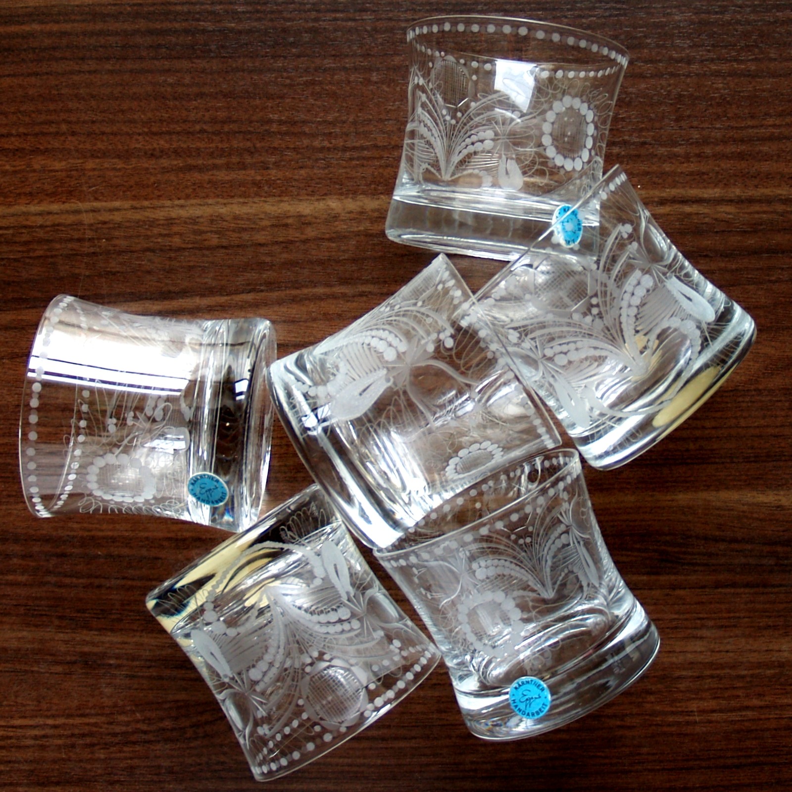 Bleikristall Wassergläser traumhafte Vintage Whiskeygläser Wassergläser Kristall Kärnten Otto Egger Bauernstube