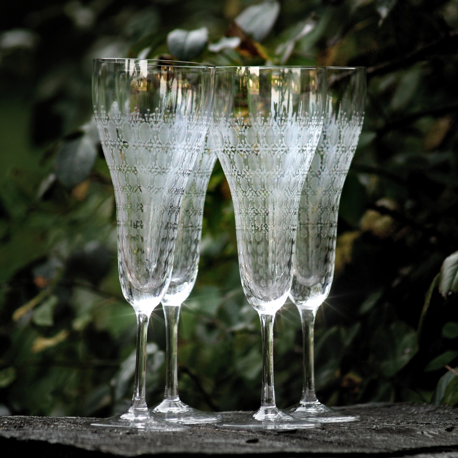 Rosenthal Gläser Bleikristall Sektgläser traumhaftes Sekt Set "Romanze" Rosenthal Gläser