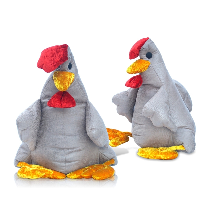 BRETZ Kissen - Kurt das HUHN Polster Sofakissen Bretz Kissen silber