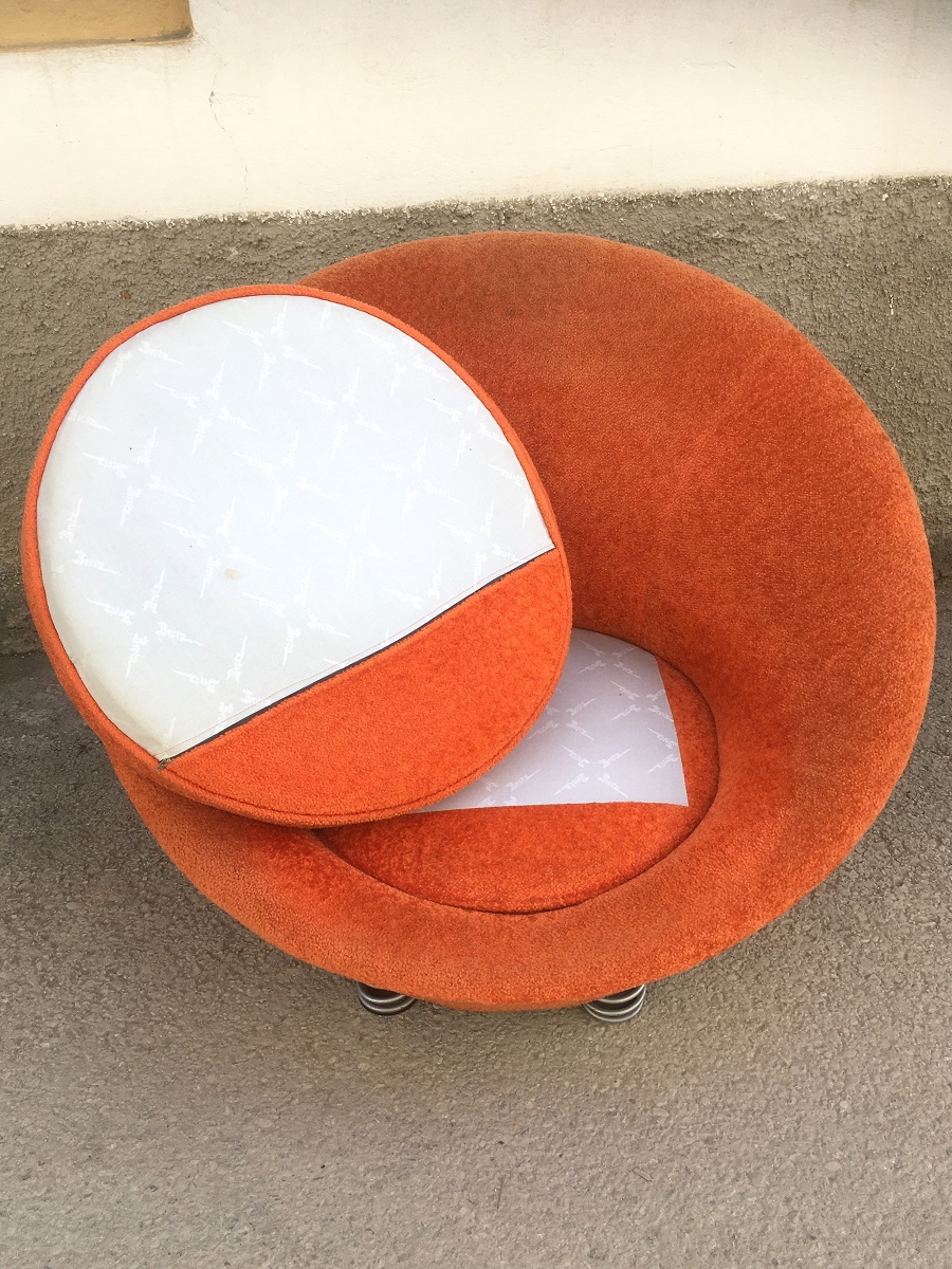 Bretz Sofastuhl gebraucht Ufo Pool orange Top Zustand