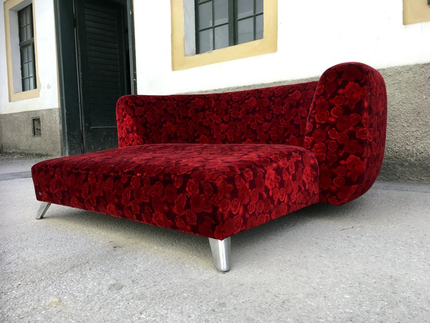 Bretz Rosenstoff Sofa Designklassiker