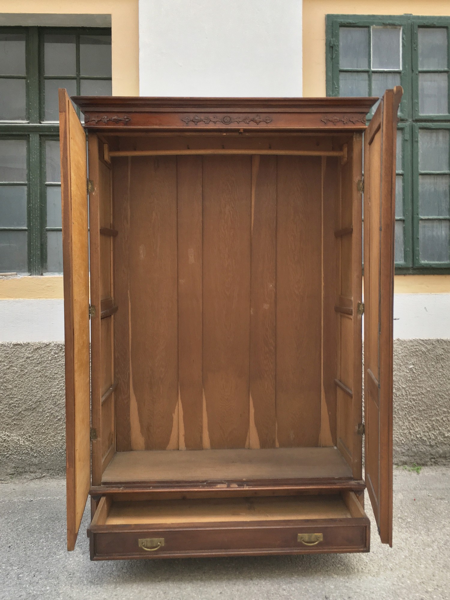 Kleiderschrank Spiegelschrank Schrank Kasten antik Jugendstil Garderobenschrank