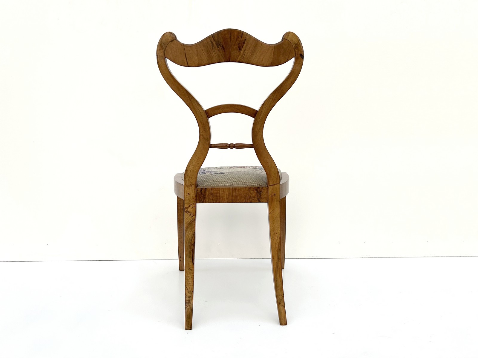 Paar Biedermeier Sessel Stuhl antik Gobelin 2 Stk. um 1820