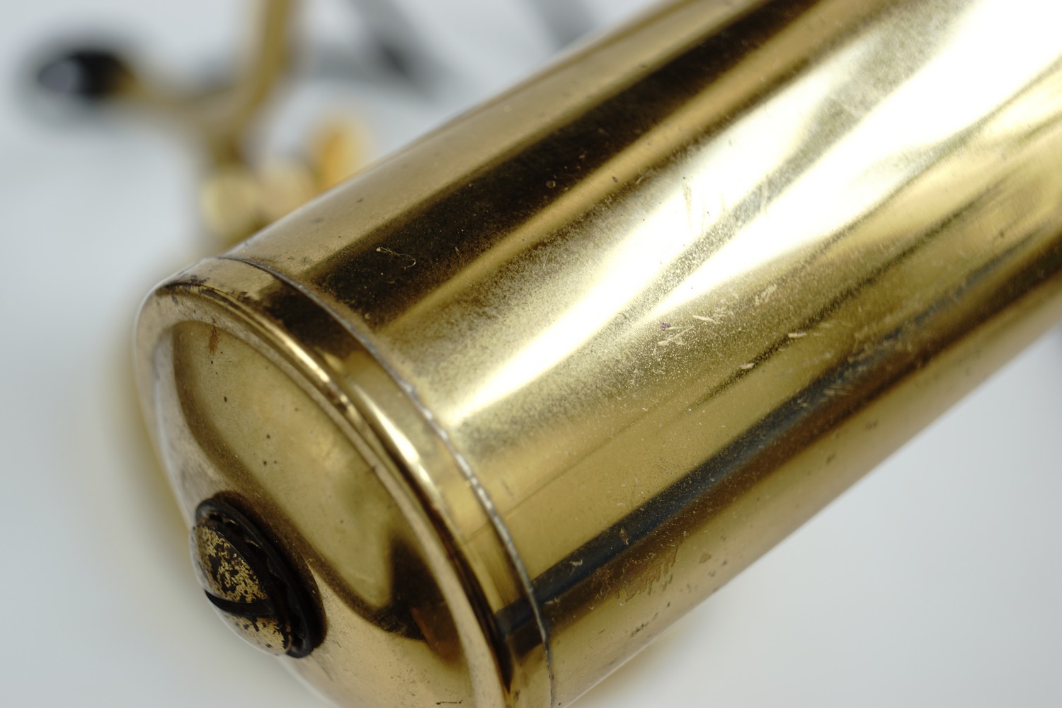 Tischlampe Schreibtischlampe Kontorlampe Tischleuchte Messing Vintage