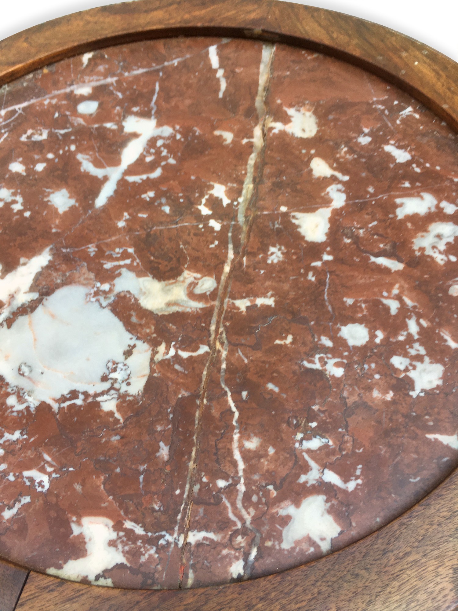 Jugendstil Beistelltisch Marmorplatte