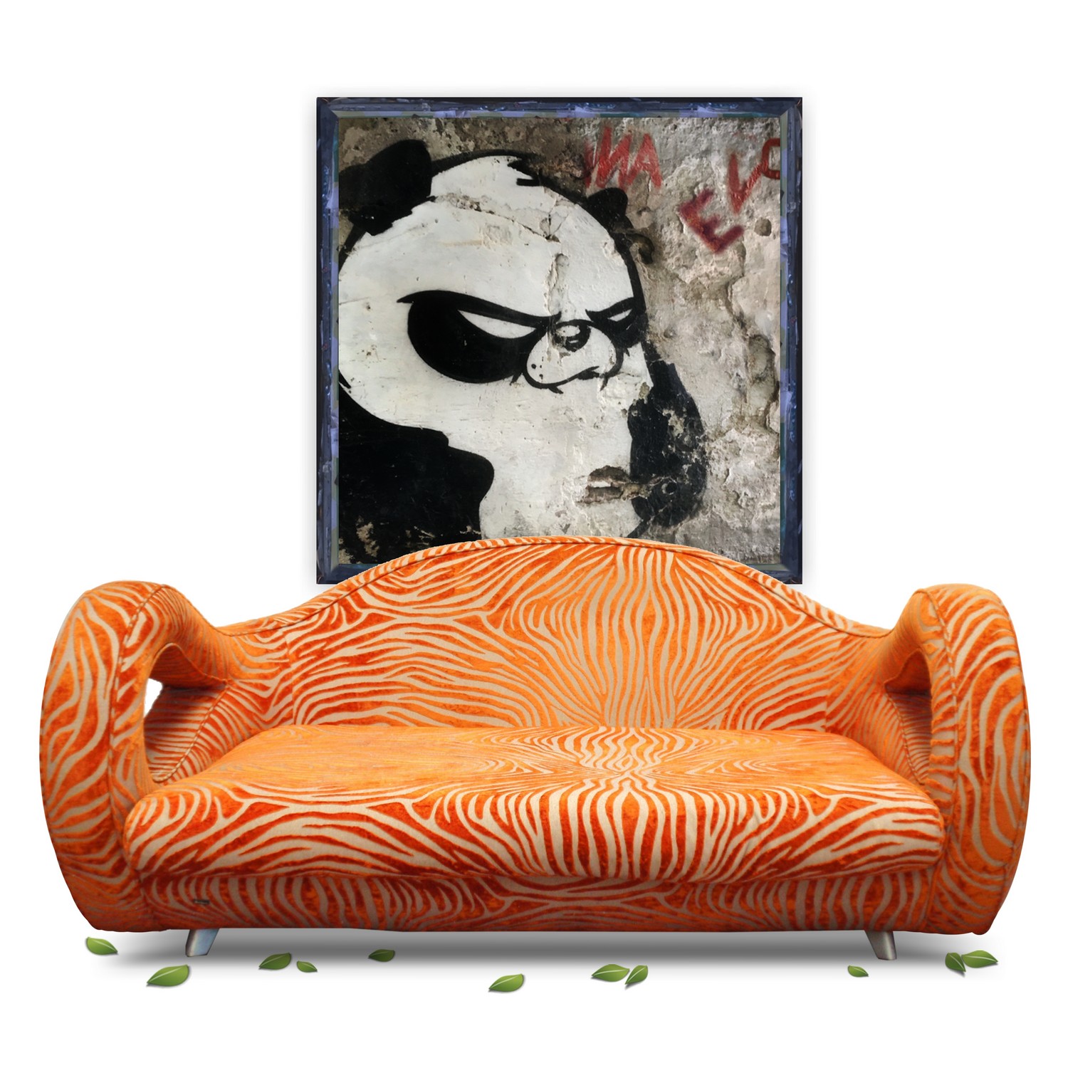 Bretz Sofa Slowrider Zebra Orange achtsam gebrauchtes Designermöbel