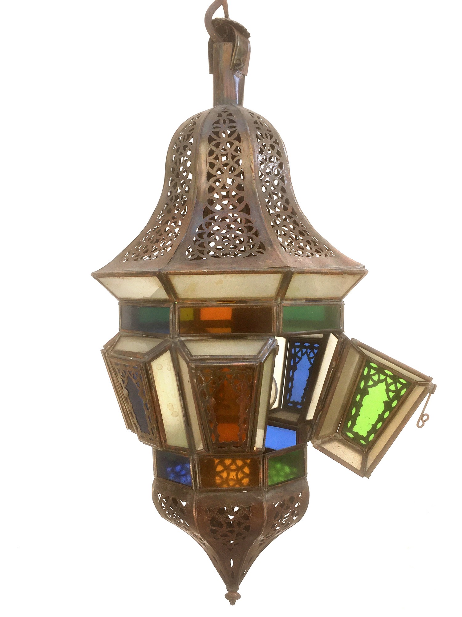 Leuchter Luster Orient Gläser Kupfer Laterne Tiffany Marokko