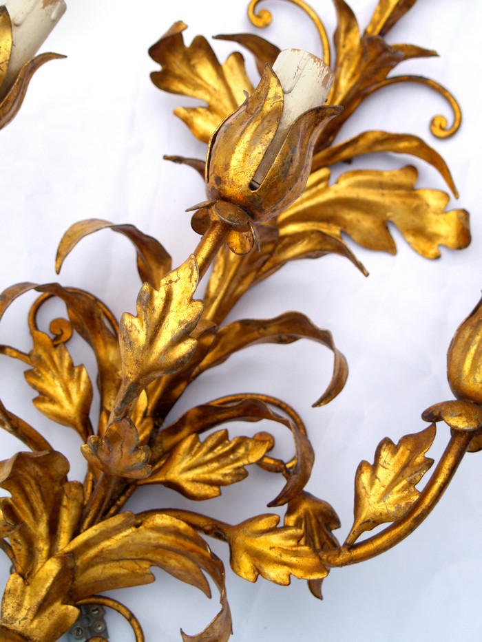 Wandleuchter goldfarben