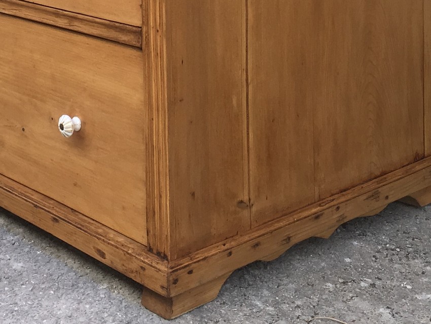 Ladenkommode Weichholz antik