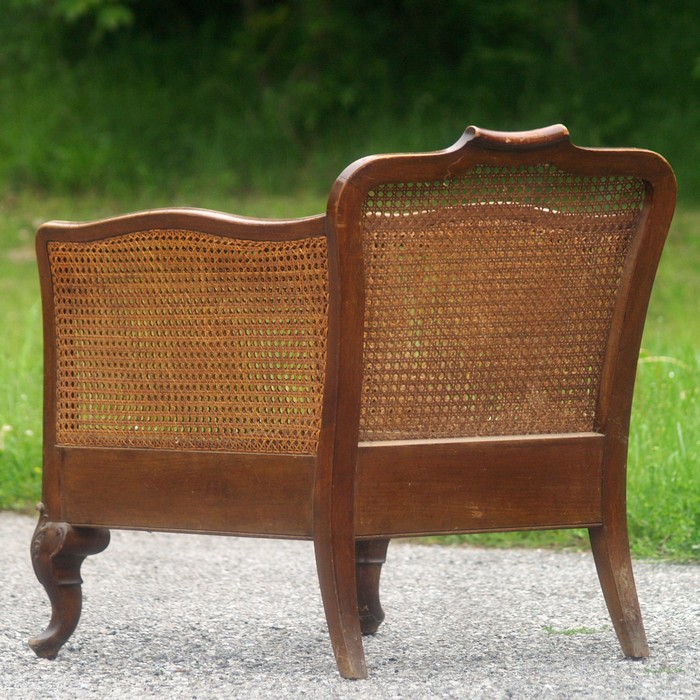 Antiker Sessel Geflecht