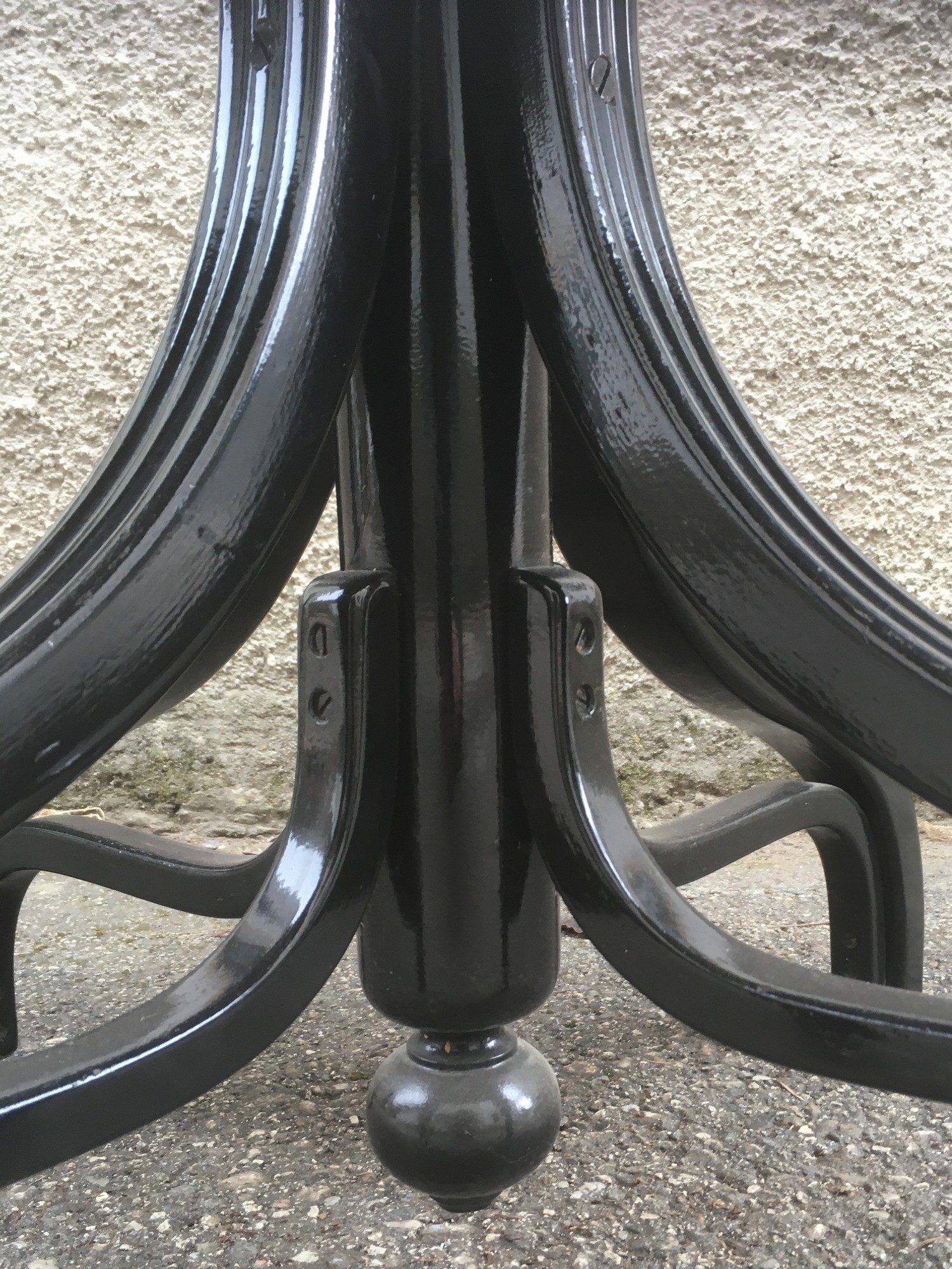 Tisch antik Jugendstil schwarz Bugholz Wien