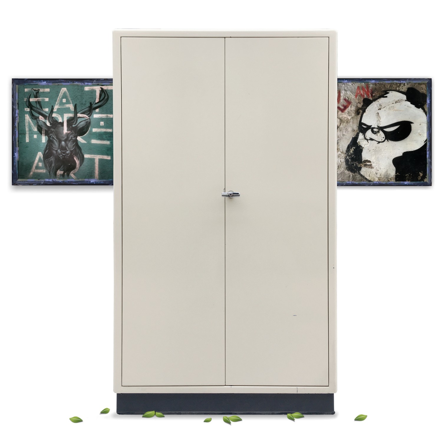 Arztschrank Metall Vintage Küchenschrank Industrialdesign Vorratsschrank creme Retro