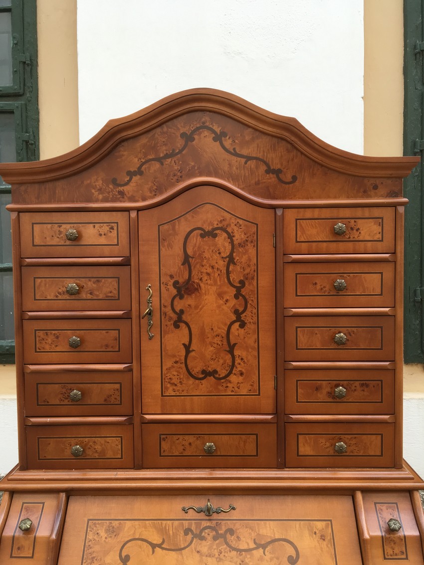 Barockstil Sekretaer Schrank Möbel Kommode Antikstil