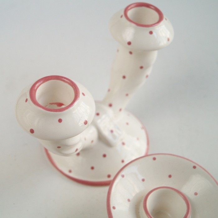 Gmundner Kerzenstaender rosa