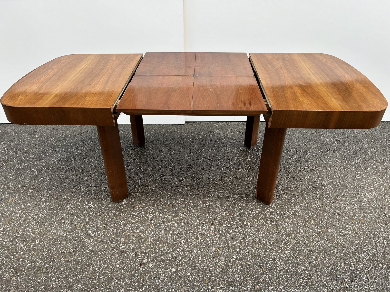 artdeco tisch antik ausziehbar nuss art deco Speisetisch massivholz antiquität brutalistisch