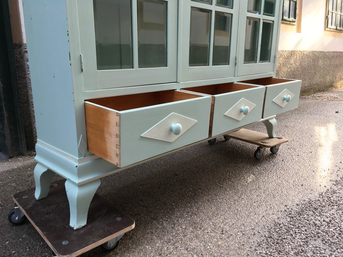 Schrankvitrine Shabby Chic