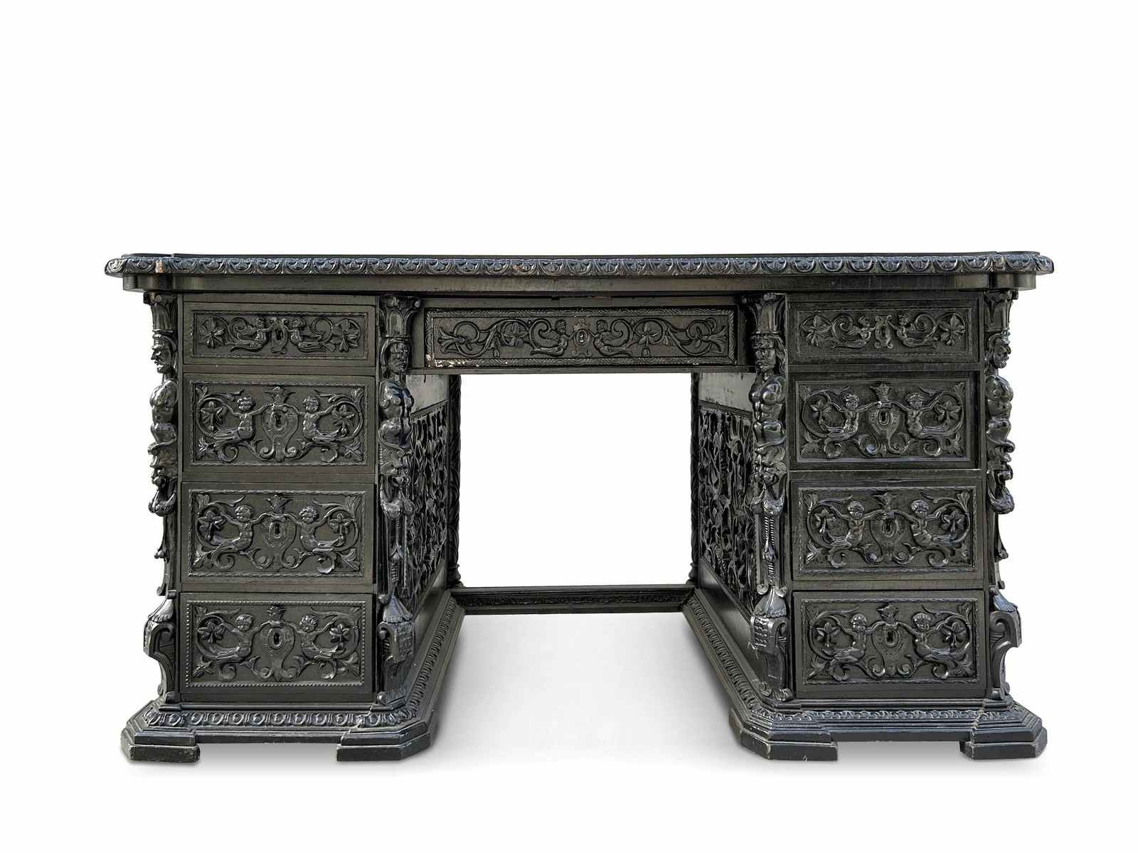 Antiquität Renaissance Schreibtisch antik Barock Möbel