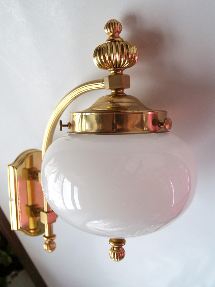 Messing Glas Leuchter