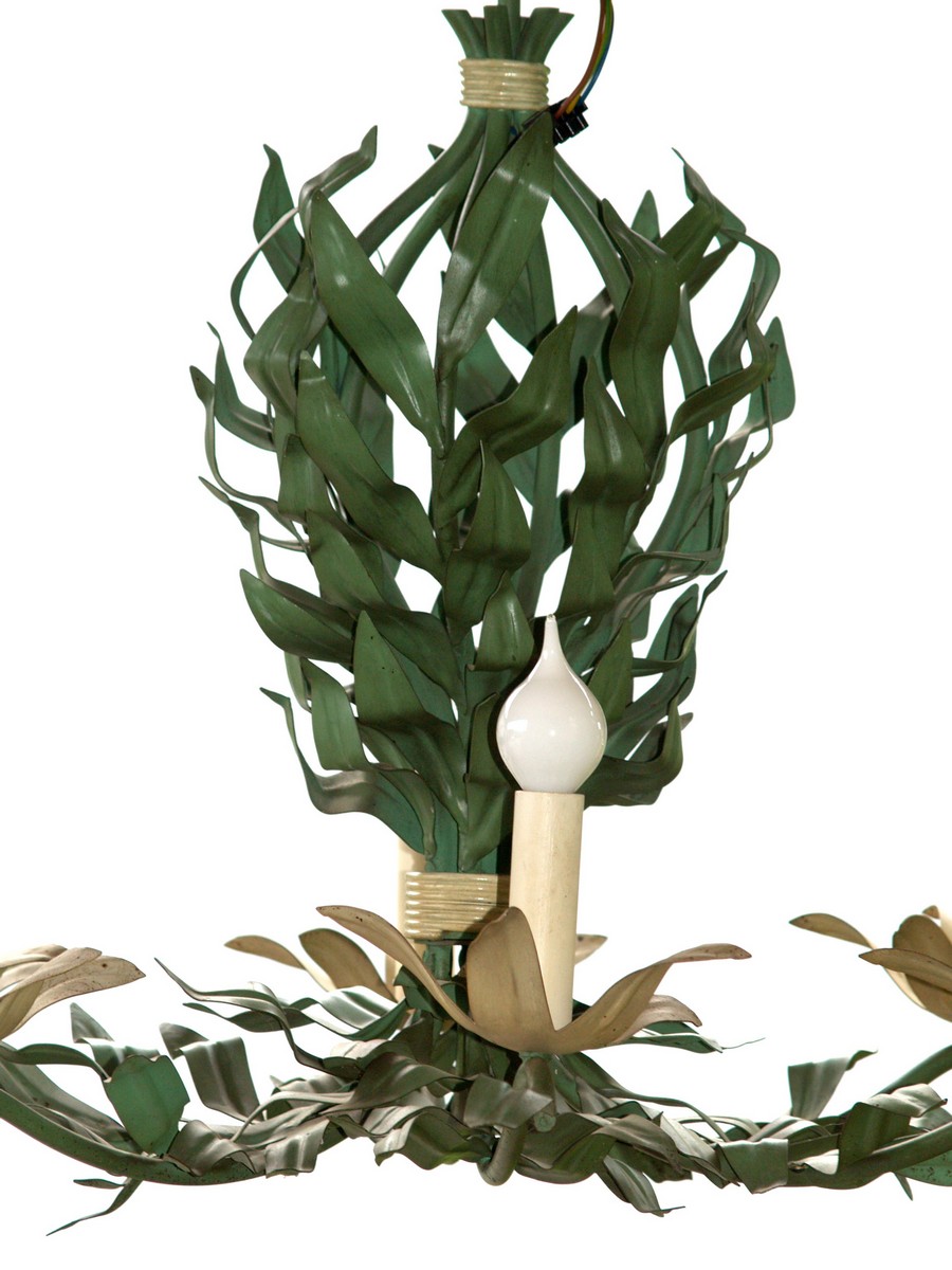 bretonischer Luster mit Blattwerk groß