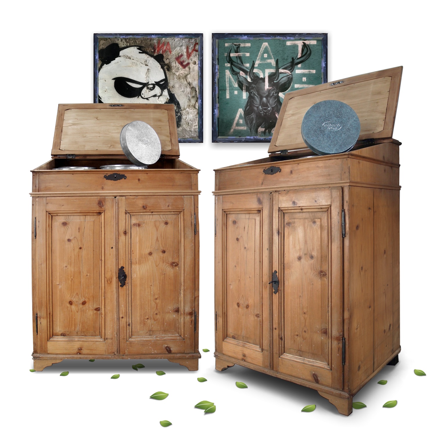 Bauernschrank antiker Küchenschrank Naturholz Landhausstil Antiquität Bauernmöbel Antiker Küchenschrank Naturholz Landhausstil Antiquität Vertiko Bauernmöbel 1880 Backstube Möbel