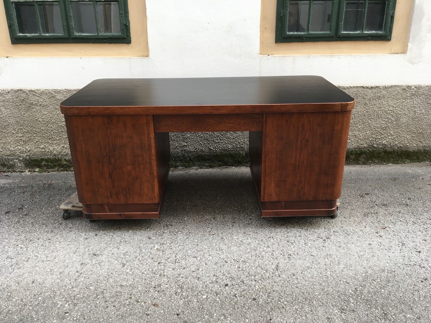 Schreibtisch antik restauriert Innenladen Massiv Vintage