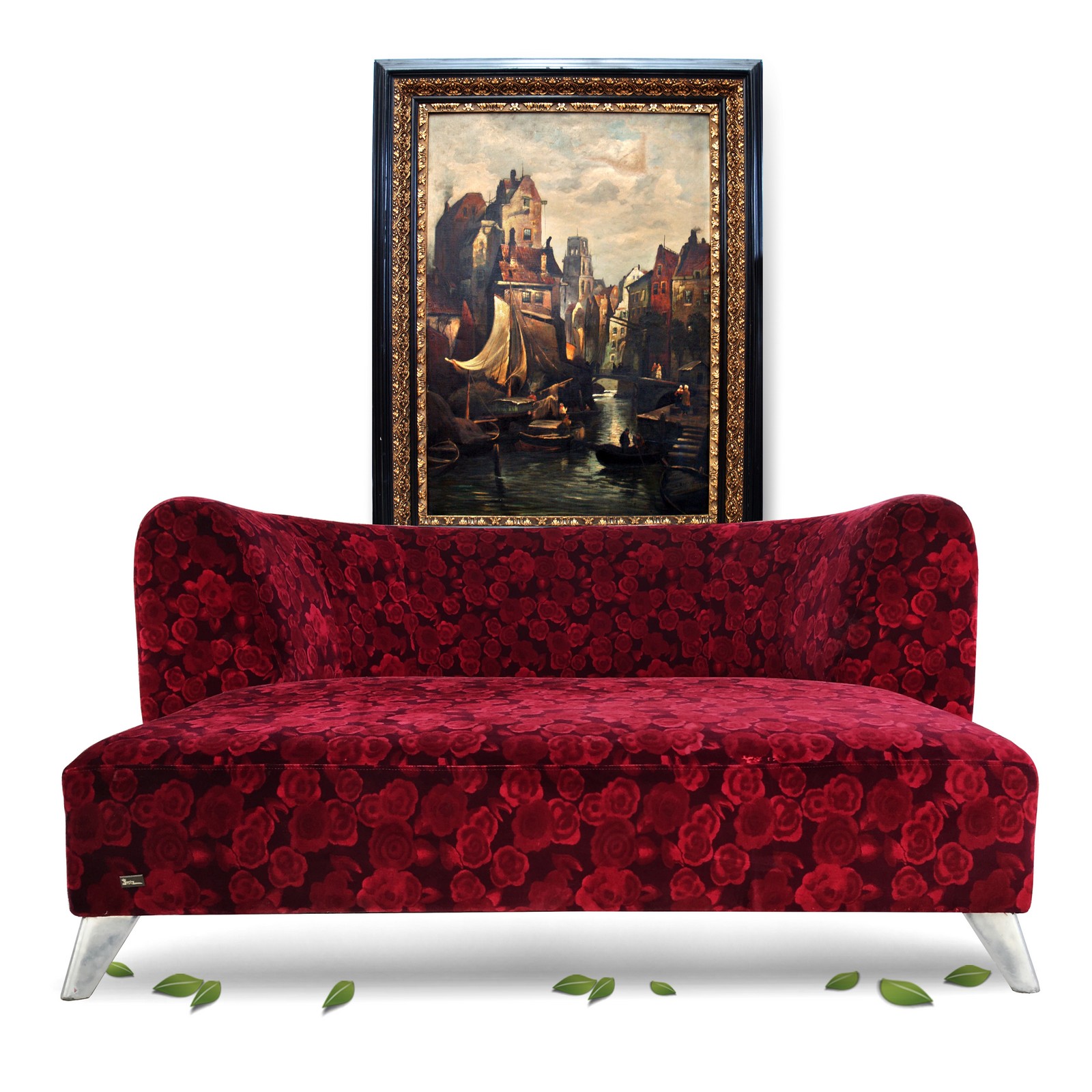 BRETZ Sofa Chill RARITÄT Rosenstoff Klassiker Loveseat Bretz Sofa Designklassiker Rosenstoff