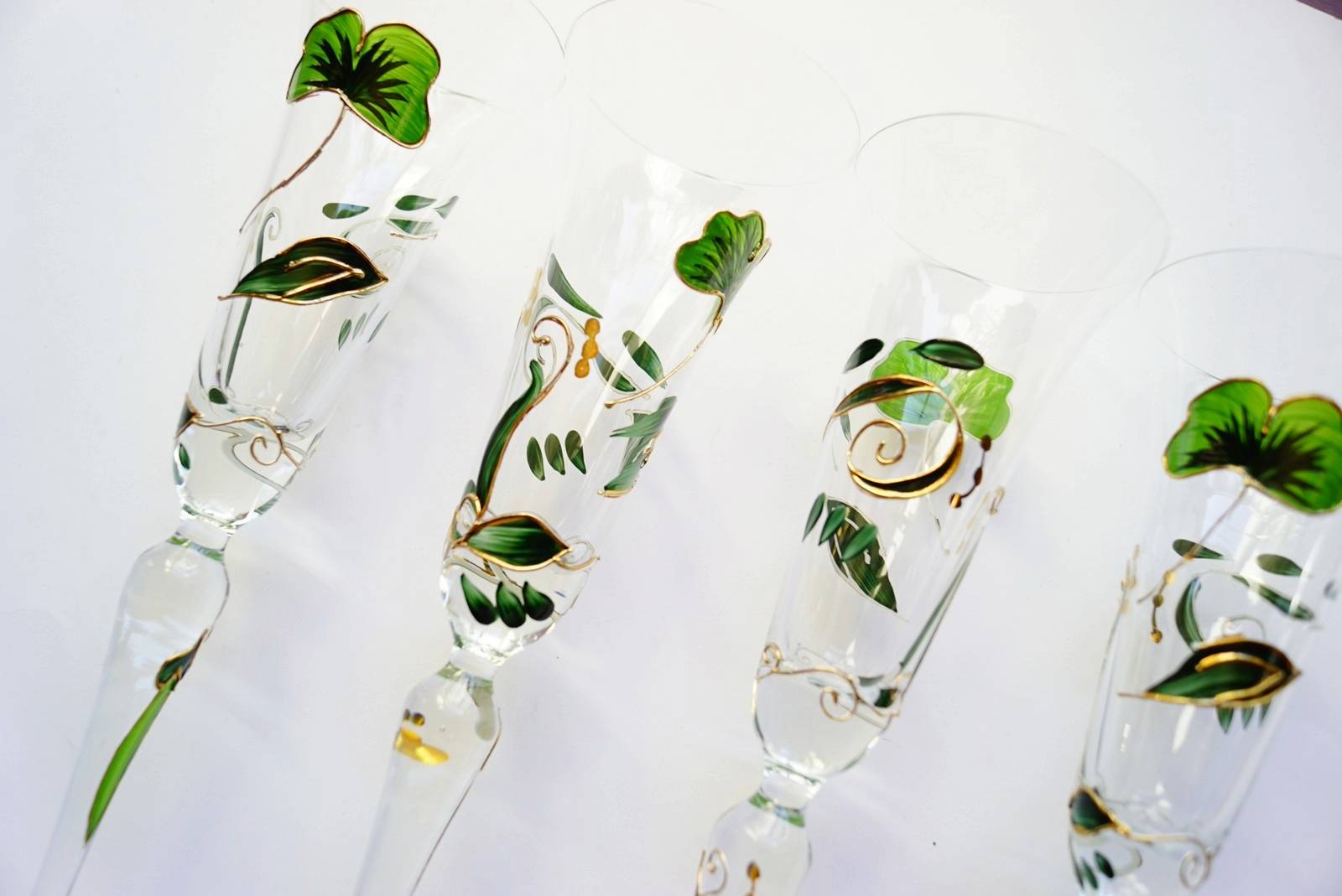 Nagel Sektgläser Ginko Traumwelten Vintage Bleikristall Sektflöten