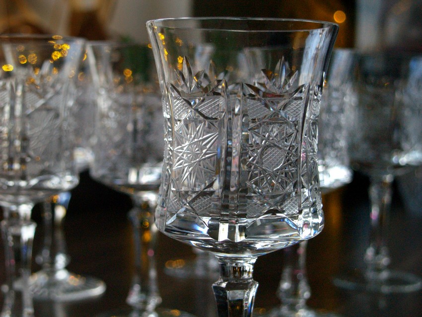 Bleikristall Weingläser schwere Gläser Kristall