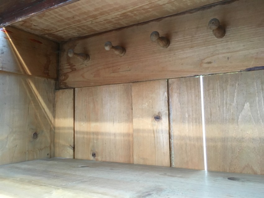 Schrank antik Gründerzeit furniert Vitrine Bücherschrank Geschirrschrank