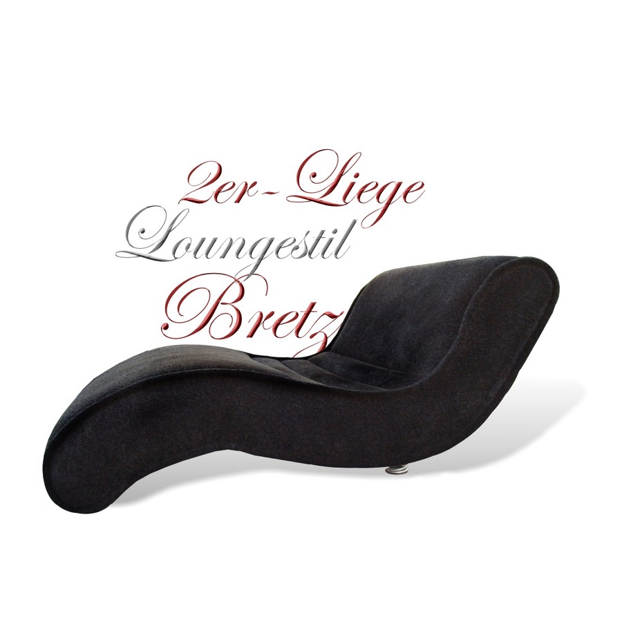 Bretz Sofa Laola Hookipa Liege Loungemöbel schwarz Bretz Liege