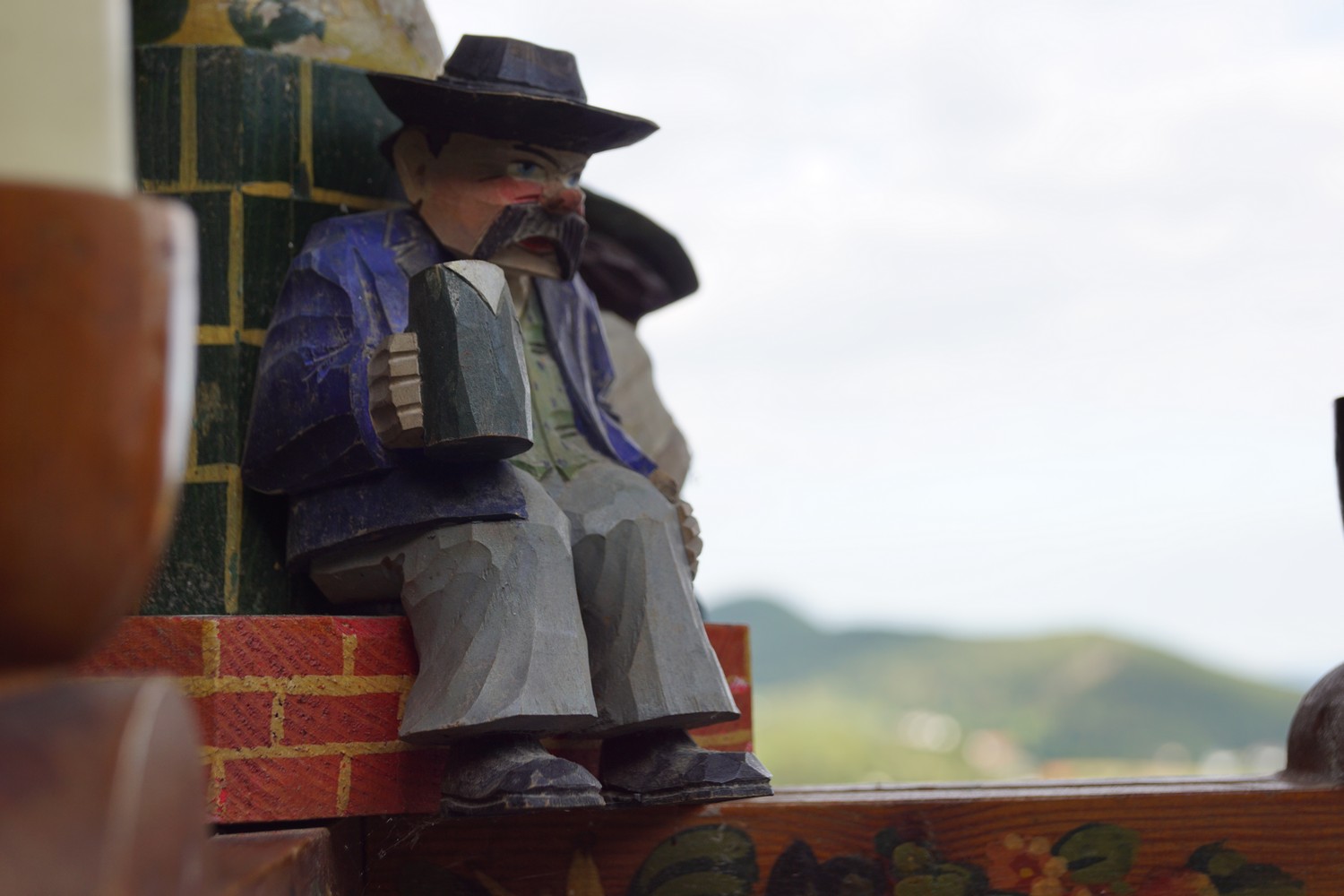 Bauernluster Bauernlampe Manderllampe Luster Lampe Holz Landhausstil vierflammig