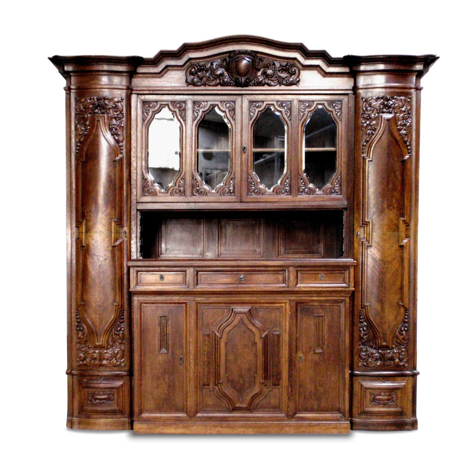 antiker Schrank großes Buffet Möbel Anrichte Bücherschrank antiker Schrank groß