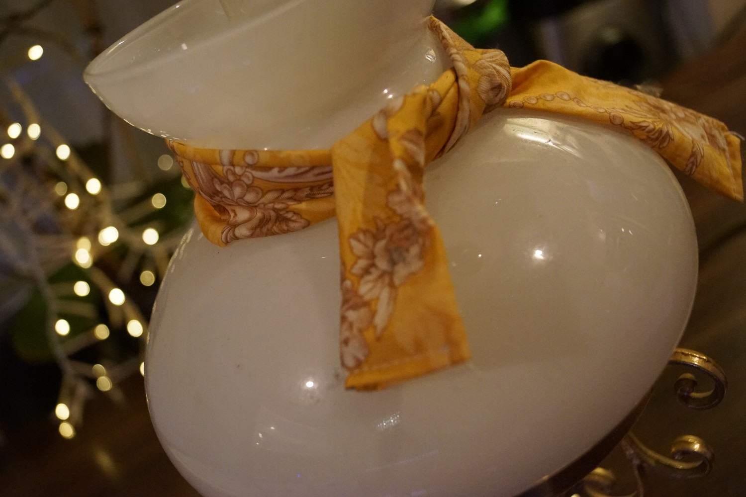 Petroleumlampe elektrisch Messing Glas Schreibtischlampe