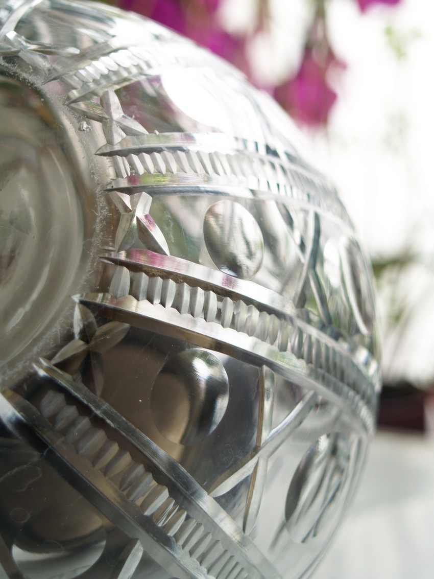 Bleikristall Krug beschliffen