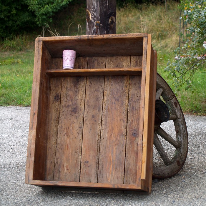 Regal Küche Vollholz rustikal Schrank antik