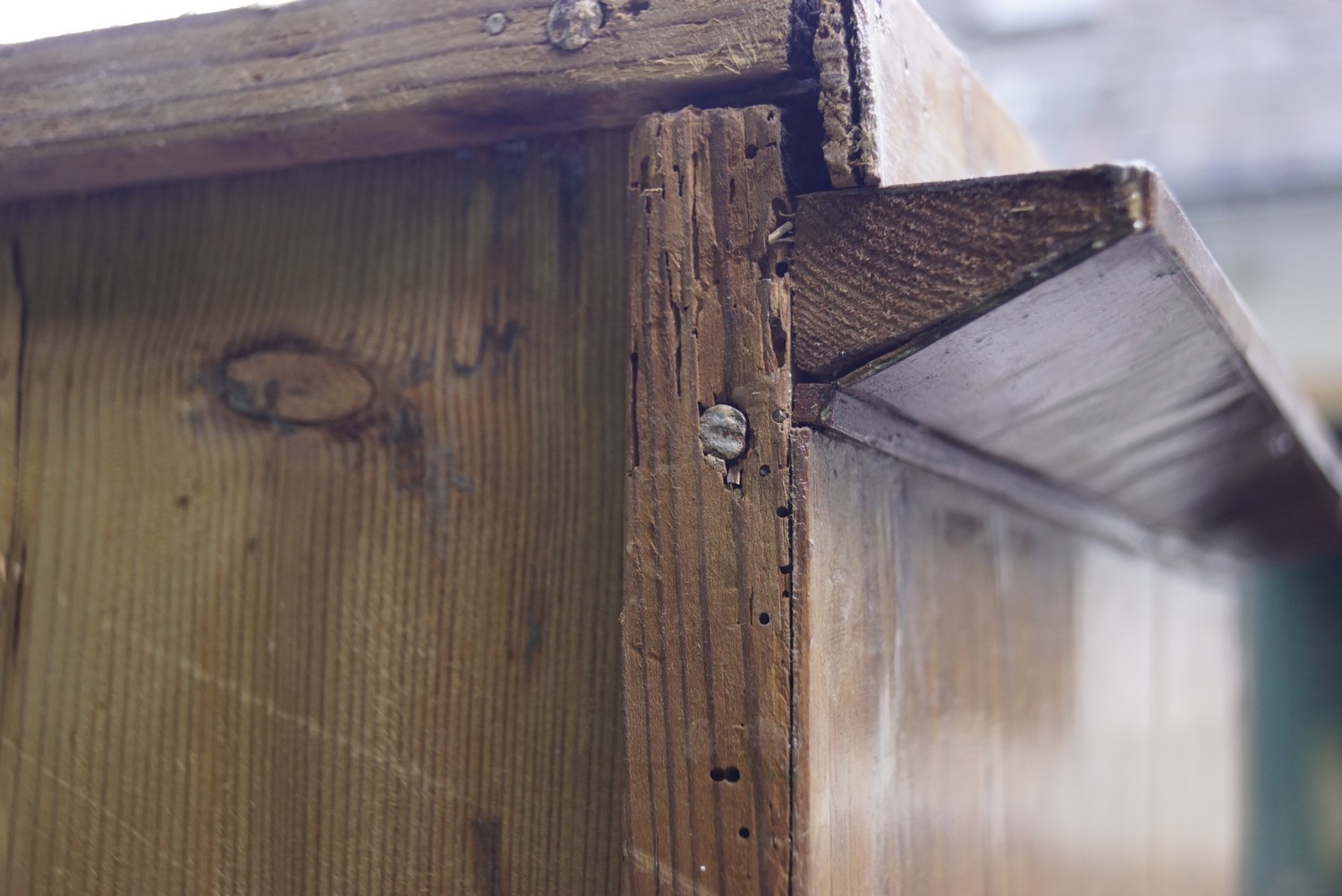 antiker Schrank Vollholz