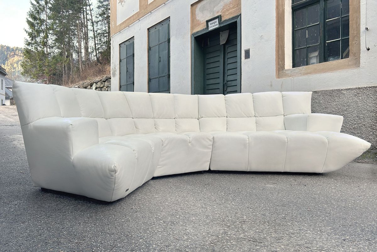 Bretz Cloud 7 Sofa achtsam gebrauchter Zustand Ledersofa Pearlweiß gebraucht guter Zustand kaufen