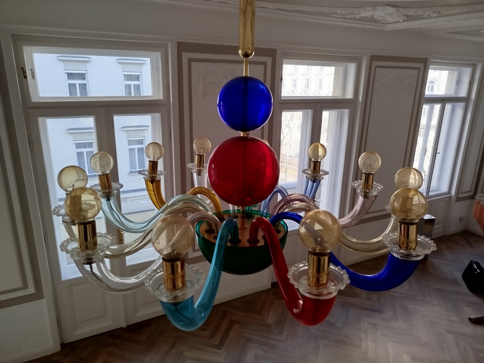 Gio Ponti Venini Kronleuchter 99.80 Multicolor 12-armig Gio Ponti Venini Kronleuchter 99.80 Multicolor 12-armig