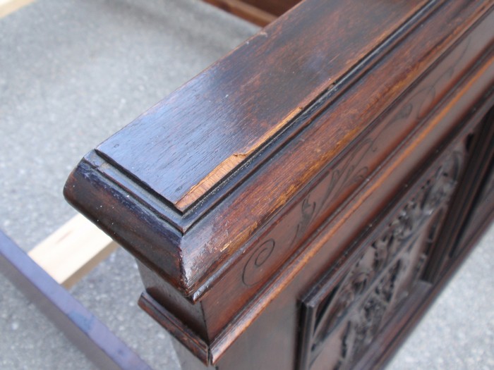 Doppelbett Antik Vollholz Gründerzeit