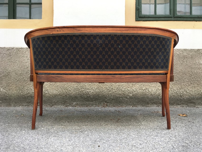 Jugendstil Armlehnbank Sofa antik