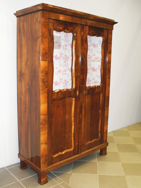 Biedermeier Vitrinenschrank Vitrine