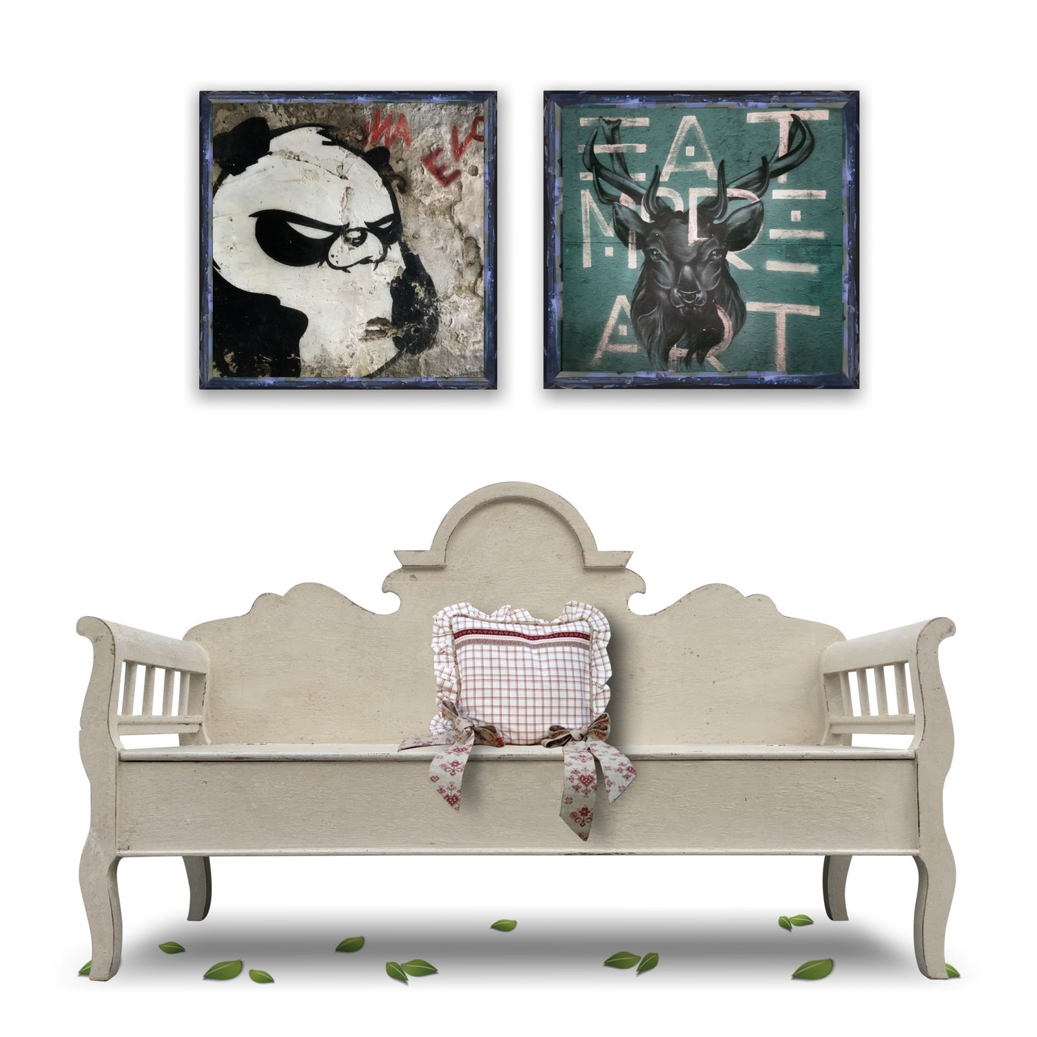 Truhenbank Sitzbank Shabby Chic cremefarben Holzbank - bezaubernd! Truhenbank Sitzbank Impressionen Shabby Chic cremefarben Mango massiv